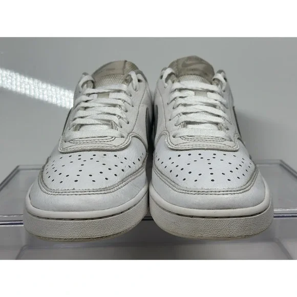 Nike Court Vision Low Top Women's Size 7.5 White Metallic Silver CD5434-111 - Picture 4 of 7